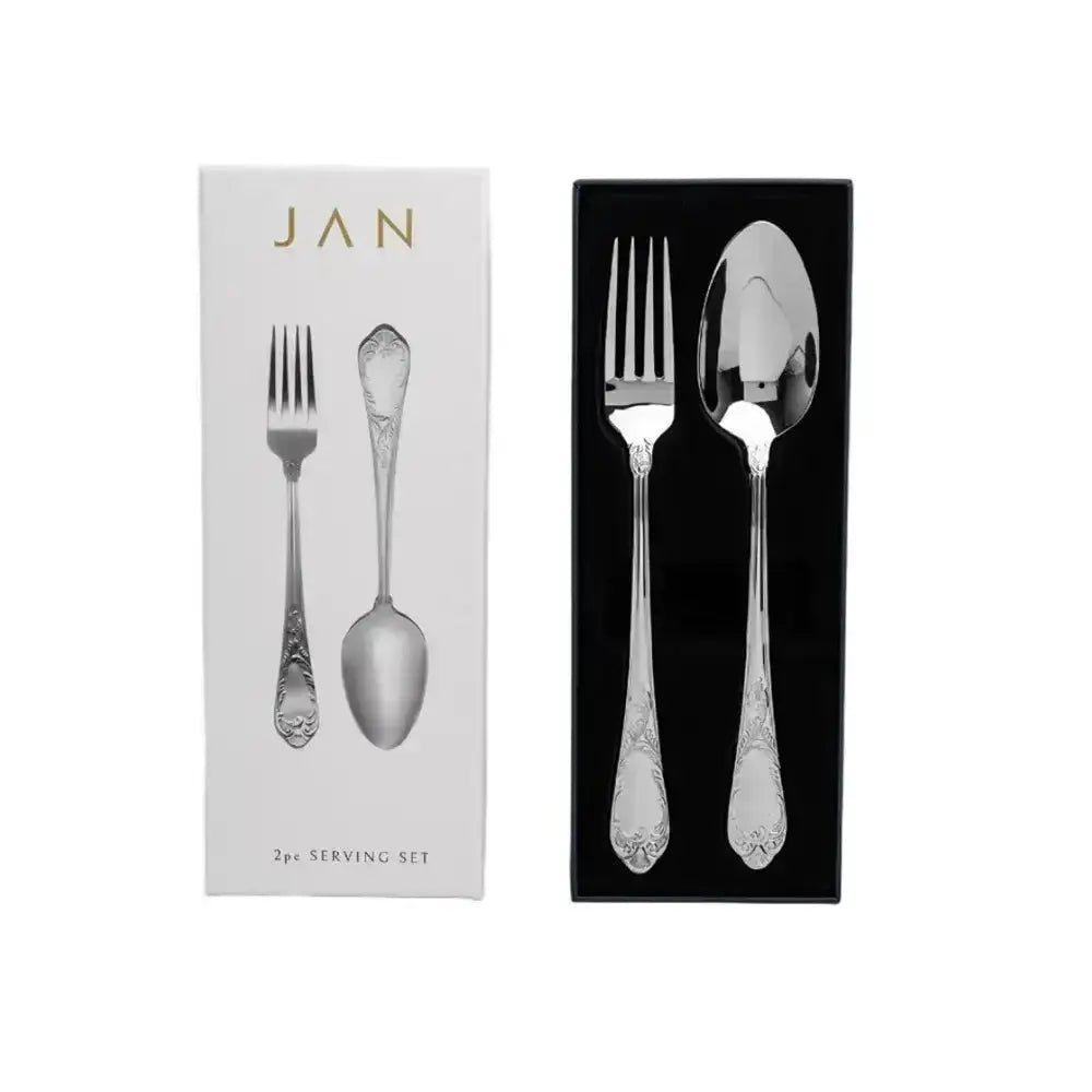 Jan Pluto Stainless Steel Salad Server Set 2pc