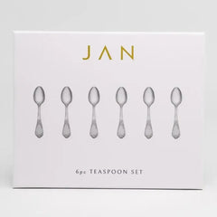 Jan Pluto Stainless Steel Teaspoons Set of 6