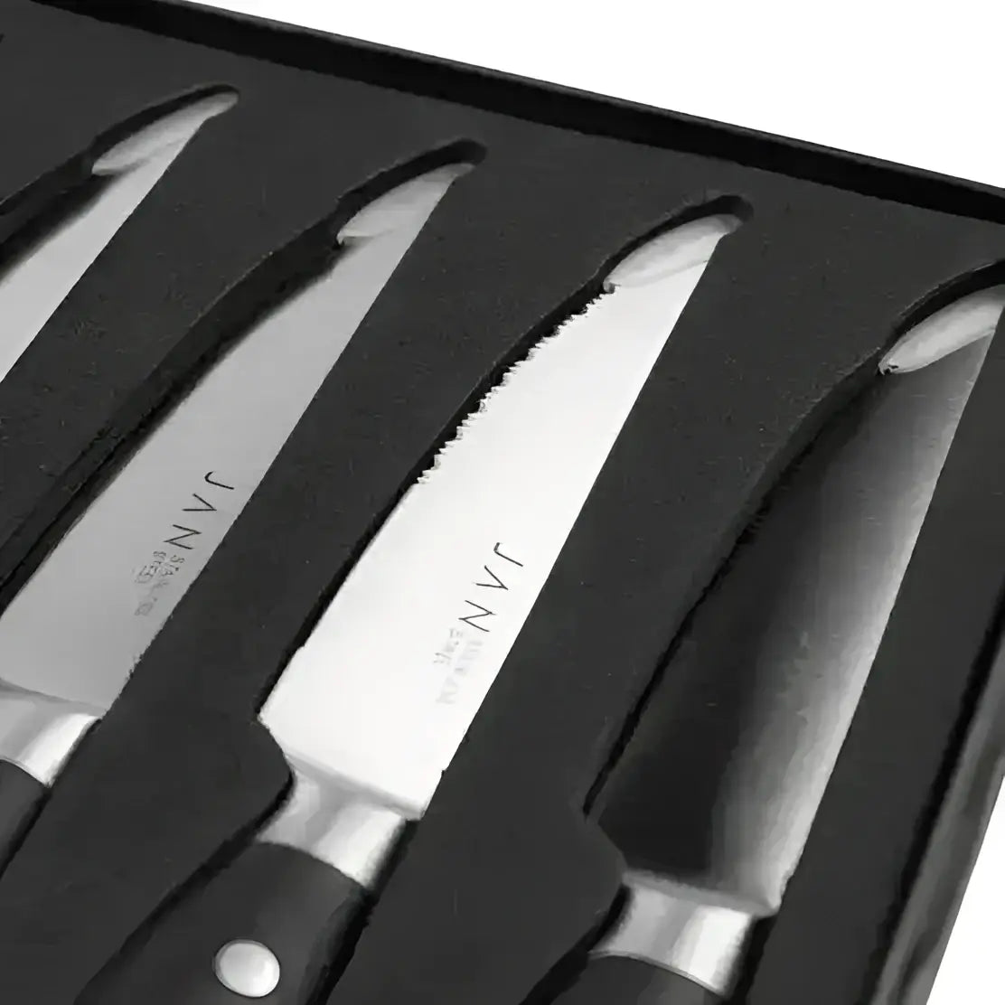 Jan Steak Knives In Magnetic Box Set of 6