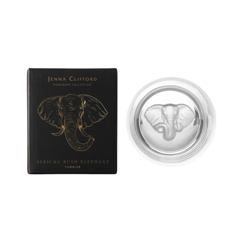 Jenna Clifford Frosted Whiskey Glass Elephant 350ml