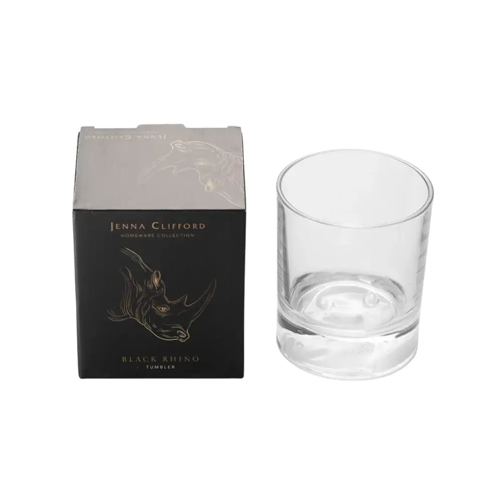 Jenna Clifford Frosted Whiskey Glass Rhino 350ml